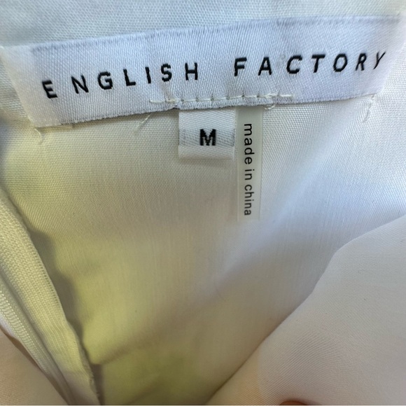 English Factory White Ladder Lace Rainbow Dress Like New Sz M - Picture 6 of 9